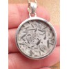 Pendentif rond en Hornblende Pendentifs pierres naturelles YM22