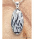 Pendentif Hornblende oval allongé Pendentifs pierres naturelles YM22.1