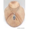 Pendentif Hornblende oval allongé Pendentifs pierres naturelles YM22.1