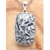 Pendentif Hornblende rectangulaire Pendentifs pierres naturelles YM22.2