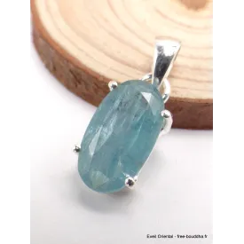 Pendentif Cyanite d'eau facettée - Pendentifs pierres naturelles