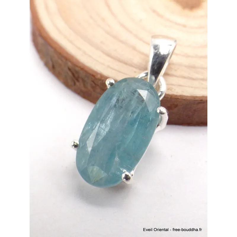 Pendentif Cyanite d'eau facettée - Pendentifs pierres naturelles