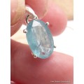 Pendentif Cyanite d'eau facettée Pendentifs pierres naturelles YM24