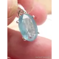 Pendentif Cyanite d'eau facettée - Pendentifs pierres naturelles