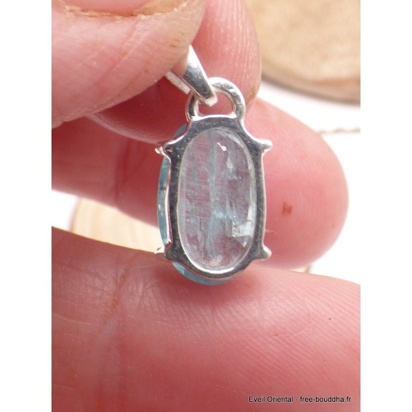 Pendentif Cyanite d'eau facettée Pendentifs pierres naturelles YM24