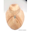 Pendentif Cyanite d'eau facettée Pendentifs pierres naturelles YM24