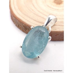 Bijou Pendentif Cyanite d'eau facettée Bijoux en Cyanite Bleue YM24.1