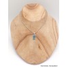 Bijou Pendentif Cyanite d'eau facettée Bijoux en Cyanite Bleue YM24.1