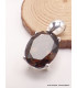 Bijou Quartz fumé pendentif serti griffes Bijoux en Quartz Fumé PAC72.5