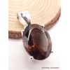 Bijou Quartz fumé pendentif serti griffes Bijoux en Quartz Fumé PAC72.5