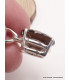 Bijou Quartz fumé pendentif serti griffes Bijoux en Quartz Fumé PAC72.5