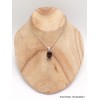 Bijou Quartz fumé pendentif serti griffes Bijoux en Quartz Fumé PAC72.5