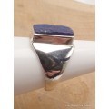 Chevalière bague Lapis Lazuli taille 56/57 Bijoux en Lapis-lazuli YM28.2