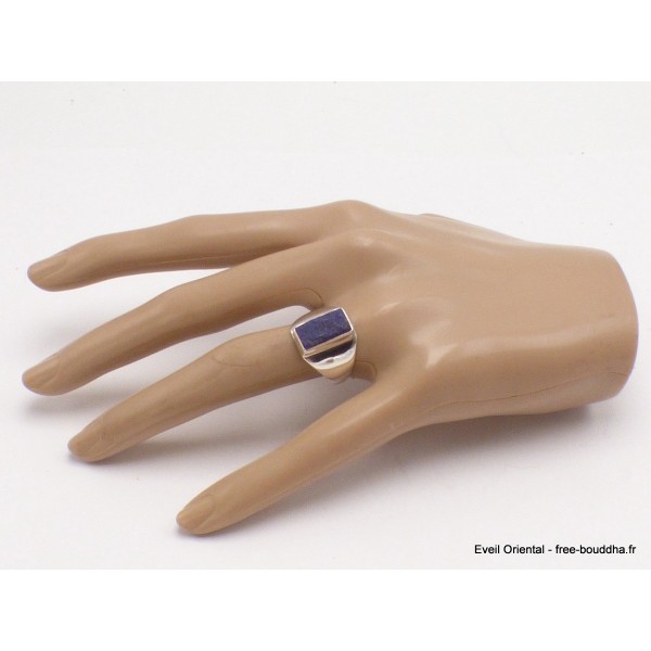 Chevalière bague Lapis Lazuli taille 56/57 Bijoux en Lapis-lazuli YM28.2