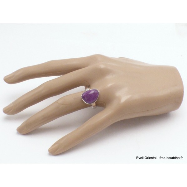 Bague Purpurite asymétrique taille 58 Bijoux en Purpurite YM29.2