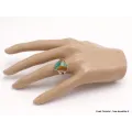 Bague Turquoise numéro 8 triangulaire taille 52 - Bagues pierres naturelles