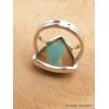 Bague Turquoise numéro 8 triangulaire taille 52 Bagues pierres naturelles YM31