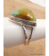 Bague Turquoise américaine numéro 8 triangulaire taille 62 Bagues pierres naturelles YM31.1
