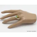 Bague Turquoise américaine numéro 8 triangulaire taille 62 - Bagues pierres naturelles