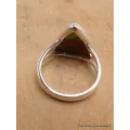 Bague Turquoise américaine numéro 8 triangulaire taille 62 - Bagues pierres naturelles