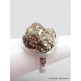 Bague en Pyrite dorée taille 55 - Bagues pierres naturelles