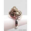 Bague en Pyrite dorée taille 55 Bijoux en Pyrite YM30.2