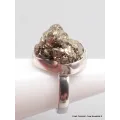 Bague en Pyrite dorée taille 55 - Bagues pierres naturelles