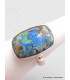 Bague Azurite rectangulaire taille 54/55 Bijoux en Azurite YM32