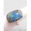 Bague Azurite rectangulaire taille 54/55 Bijoux en Azurite YM32