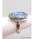 Bague Azurite rectangulaire taille 54/55 Bijoux en Azurite YM32