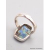 Bague Azurite rectangulaire taille 54/55 Bijoux en Azurite YM32