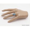 Bague Azurite rectangulaire taille 54/55 Bijoux en Azurite YM32
