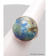 Bague ronde Azurite taille 56 Bijoux en Azurite YM32.2