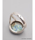 Bague ronde Azurite taille 56 Bijoux en Azurite YM32.2