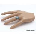 Bague Azurite ovale taille 51/52 Bijoux en Azurite YM32.3