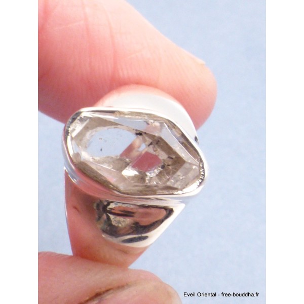 Bague Diamant d'Herkimer taille 54 Bijoux en Diamant d'Herkimer YM34.3