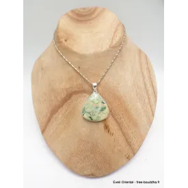 Pendentif pierre Mariposite forme goutte - Bijoux en Mariposite