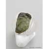 Chevalière homme femme Moldavite brute taille 54 Bijoux en Moldavite YM41.1