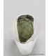 Chevalière homme femme Moldavite brute taille 54 Bijoux en Moldavite YM41.1