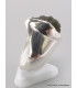 Chevalière bague Moldavite brute taille 53 Bijoux en Moldavite YM41.2-a