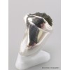 Chevalière bague Moldavite brute taille 53 Bijoux en Moldavite YM41.2-a