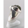 Chevalière bague Moldavite brute taille 53 Bijoux en Moldavite YM41.2-a
