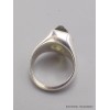 Chevalière bague Moldavite brute taille 53 Bijoux en Moldavite YM41.2-a