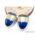 Boucles d'oreilles Surfite Snowboard bleu jaune Bijoux en Surfite Snowboard YM43.1