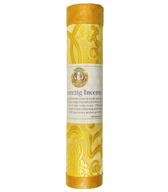 Encens tibétain Chenrezi boîte velours Encens tibétains, accessoires ZT176 Encens tibétain Chenrezi boîte velours Encens tibétains, accessoires ZT176