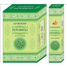 Encens ayurvédique Patchouli 15 GR - Encens ayurvédique pour équilibre des doshas