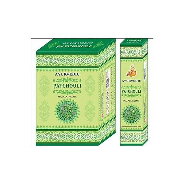 Encens ayurvédique Patchouli 15 GR Encens tibétains, accessoires ZT817