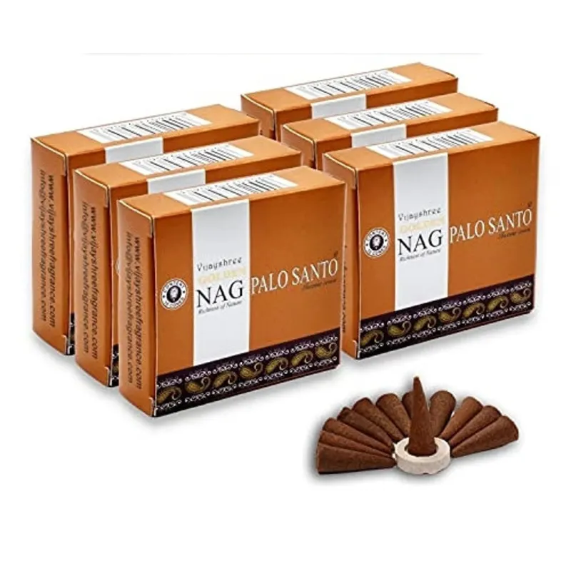Encens cônes golden nag Palo Santo - Cône d’encens tibétain pour méditation