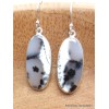 Boucles d'oreilles pendantes Merlinite Opale blanche Boucles d'oreilles en pierres YM46