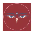 Sticker bouddhiste Yeux du Bouddha - Stickers autocollants bouddhistes